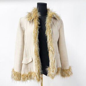STO4 Women's MONGOLIAN SHERPA FAUX FUR Jacket JAPANESE BRAND